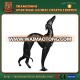 Custom made wholesales decorative life size fiberglass dog greyhound statue