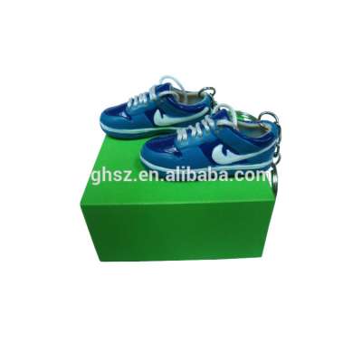 Customized 3d sneaker keychain/3D PVC keychain