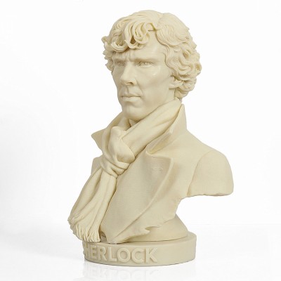 Custom resin detective Sherlock Holmes Watson bust statue