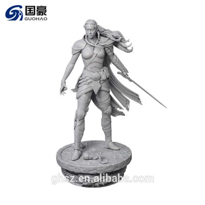 Tablet stand project Shenzhen toys and games Military girl hero resin figure