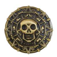 Custom collection ancient coin skull medallion