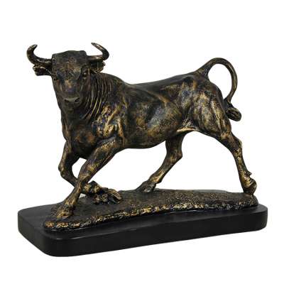 Custom antique resin bull statue manufacturer