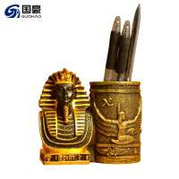 Custom Egyptian Pharaoh statues pen holder