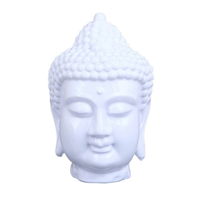 Customized plastic Buddha statue white resin