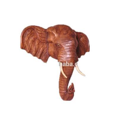 European style wall decor resin wall-mounted elephant head for sale