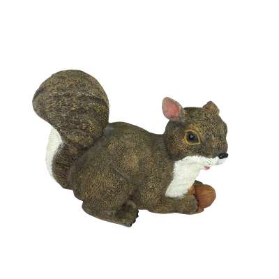 Custom resin artificial ground squirrel figurine christmas decoration