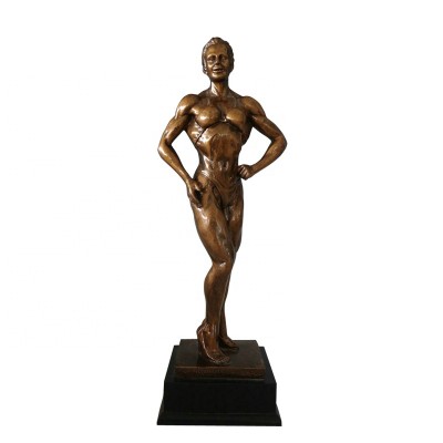 Beautiful and meticulous fitness women championship trophies