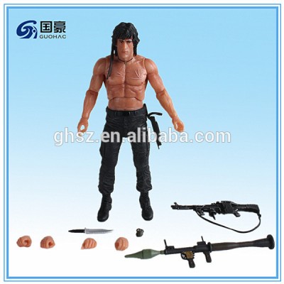 Wholesale 12'' action figure First Blood II Rambo toy model