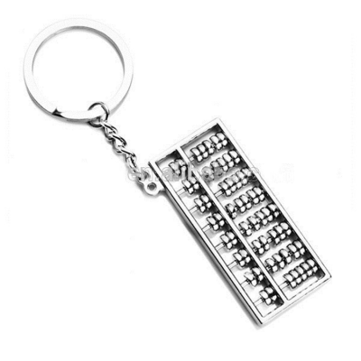 Factory price novel mini metal abacus pendant for keyring manufacturer